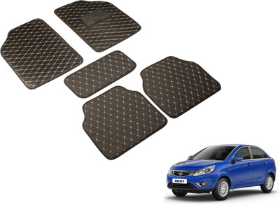 Auto Hub Leatherite Standard Mat For  Tata Zest(Black)