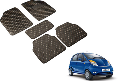 Auto Hub Leatherite Standard Mat For  Tata Nano(Black)