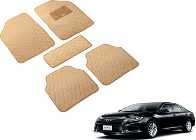 Auto Hub Leatherite Standard Mat For  Toyota Camry(Beige)