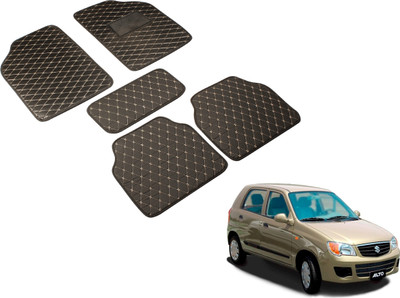Auto Hub Leatherite Standard Mat For  Maruti Suzuki Alto(Black)