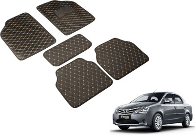 MOCKHE Leatherite Standard Mat For  Toyota Etios(Black)