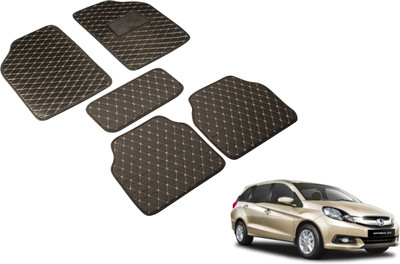 Auto Hub Leatherite Standard Mat For  Honda Mobilio(Black)