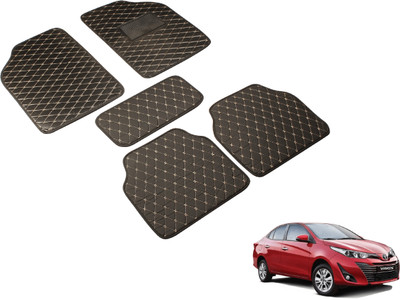 MOCKHE Leatherite Standard Mat For  Toyota Yaris(Black)