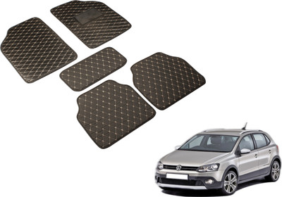 Auto Hub Leatherite Standard Mat For  Volkswagen Polo(Black)