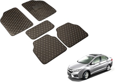 Auto Hub Leatherite Standard Mat For  Honda City i-Dtec(Black)