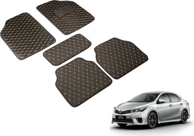 Auto Hub Leatherite Standard Mat For  Toyota Corolla Altis(Black)