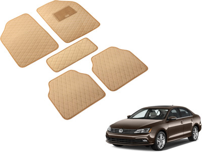 Auto Hub Leatherite Standard Mat For  Volkswagen Jetta(Beige)
