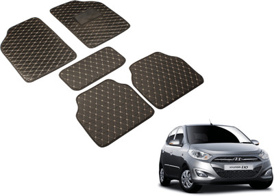 MOCKHE Leatherite Standard Mat For  Hyundai i10(Black)