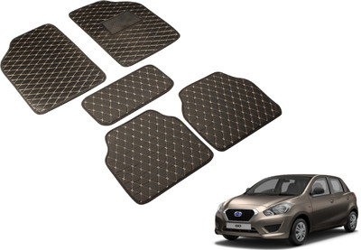 MOCKHE Leatherite Standard Mat For  Datsun Go(Black)
