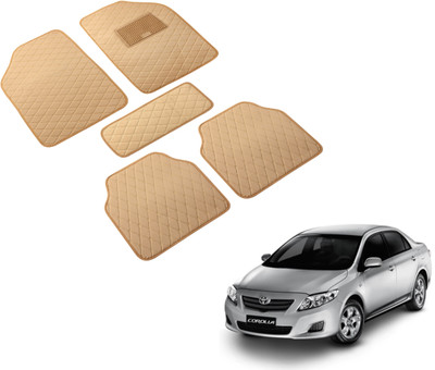 MOCKHE Leatherite Standard Mat For  Toyota Corolla(Beige)