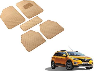 Auto Hub Leatherite Standard Mat For  Renault Triber(Beige)