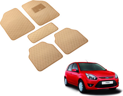 Auto Hub Leatherite Standard Mat For  Ford Figo(Beige)