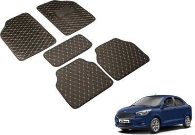 Auto Hub Leatherite Standard Mat For  Ford Figo Aspire(Black)
