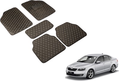 Auto Hub Leatherite Standard Mat For  Skoda Octavia(Black)