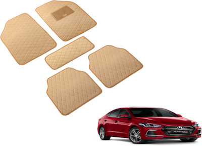 Auto Hub Leatherite Standard Mat For  Hyundai Elantra Fluidic(Beige)