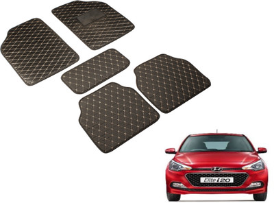 Auto Hub Leatherite Standard Mat For  Hyundai Elite i20(Black)