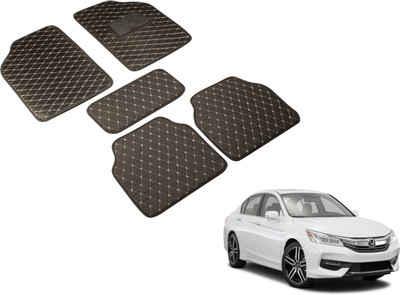 Auto Hub Leatherite Standard Mat For  Honda Accord(Black)