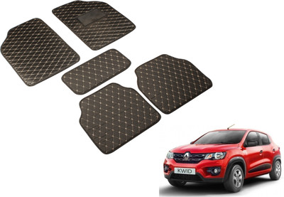 Auto Hub Leatherite Standard Mat For  Renault Kwid(Black)