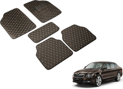 MOCKHE Leatherite Standard Mat For  Skoda Superb(Black)