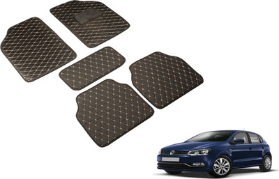 Auto Hub Leatherite Standard Mat For  Volkswagen Polo(Black)