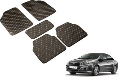 MOCKHE Leatherite Standard Mat For  Fiat Linea(Black)