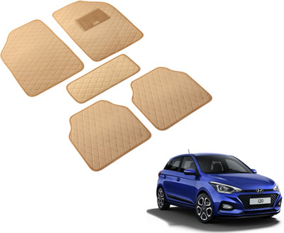 MOCKHE Leatherite Standard Mat For  Hyundai i20(Beige)