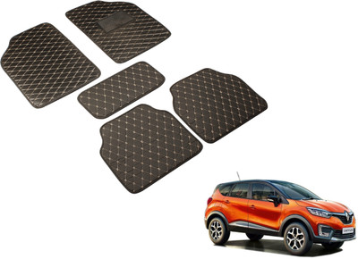 Auto Hub Leatherite Standard Mat For  Renault Captur(Black)