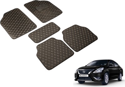 Auto Hub Leatherite Standard Mat For  Nissan Sunny(Black)