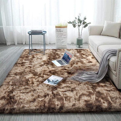 GOOD PRICE Beige Polyester Carpet(3 ft,  X 5 ft, Rectangle)
