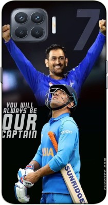 iprinto Back Cover for Oppo F17 Pro Ms Dhoni Sports Back Cover(Blue, Dual Protection, Silicon, Pack of: 1)