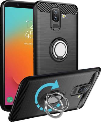 Unistuff Back Cover for Samsung Galaxy J8, Samsung Galaxy On8, Samsung Galaxy A6 Plus  (Black, Rugged Armor)