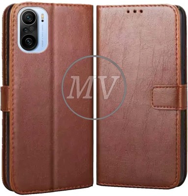 MV Flip Cover for Xiaomi Mi 11X Pro, Redmi 11X Pro(Brown, Cases with Holder, Pack of: 1)