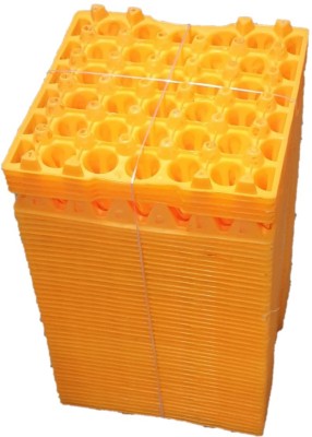 Gupta Plastic Egg Container  - 2.5 dozen(Pack of 30, Yellow)