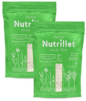 PRISTINE Nutrillet Jowar Millet Flour(1 kg, Pack of 2)