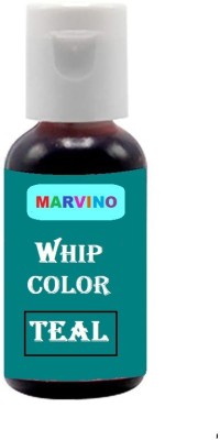 Marvino Whip Colors edible Food Colours for cake pastries pinata white chocolate sweets and creams (Teal Colour) Blue(20 ml)