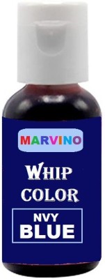 Marvino Whip Colors edible Food Colours for cake pastries pinata white chocolate sweets and creams (Navy Blue) Blue(20 ml)