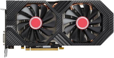 XFX Radeon AMD/ATI XFXRadeonRX580GTSBlackEdition 1405 MHz OC+, 8GB 256-bit GDDR5, DX12 VR Ready, Double Dissipation, Dual BIOS, PCI-E AMD Graphics...
