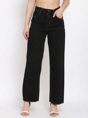 KOTTY Flared Girls Black Jeans