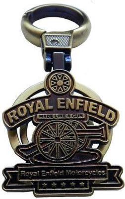 gtrp STYLISH GOLDEN ROYAL ENFIELD KEY CHAIN FOR YOUR MOTOR BEAST- 1 PIECE Key Chain Key Chain