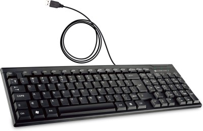 ZEBRONICS K-35 Wired USB Multi-device Keyboard(Black)