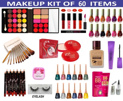 F-Zone Makeup Kit of 60 Makeup Items KS44(Pack of 60)