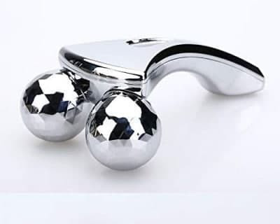 Rudra Enterprise 02 Rudra 3D Y Shape Facial Massage Roller Face Slimming Massager (Silver) Massager(Silver)