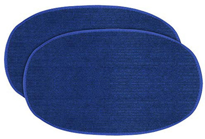 KUBER INDUSTRIES Microfiber Door Mat(Blue, Medium, Pack of 2)