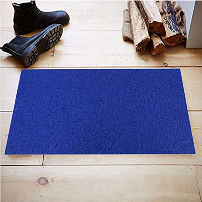 KUBER INDUSTRIES Microfiber Door Mat(Dark Blue, Medium)