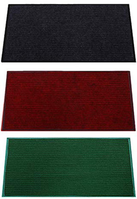 KUBER INDUSTRIES Microfiber Door Mat(Multicolor, Medium, Pack of 3)