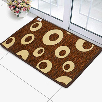 KUBER INDUSTRIES Microfiber Door Mat(Brown, Medium)