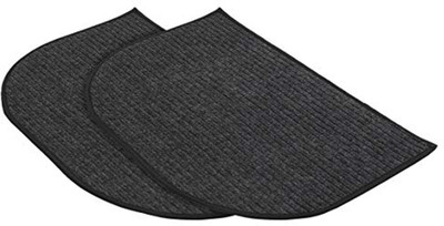 KUBER INDUSTRIES Microfiber Door Mat(Grey, Medium, Pack of 2)
