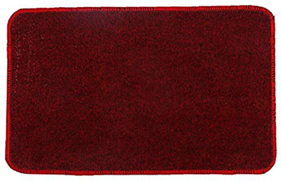 KUBER INDUSTRIES Microfiber Door Mat(Red, Medium)