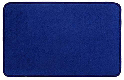 KUBER INDUSTRIES Microfiber Door Mat(Dark Blue, Medium)