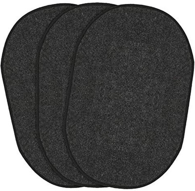 KUBER INDUSTRIES Microfiber Door Mat(Grey, Medium, Pack of 3)